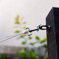 Taskmaster 25mm Square Swivel Snap Hook, Nickel Plated with Spring Trigger
