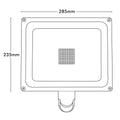 Brilliant Ranger III 50W LED Sensor Flood Light Motion Sensing Outdoor Grey 20867/08