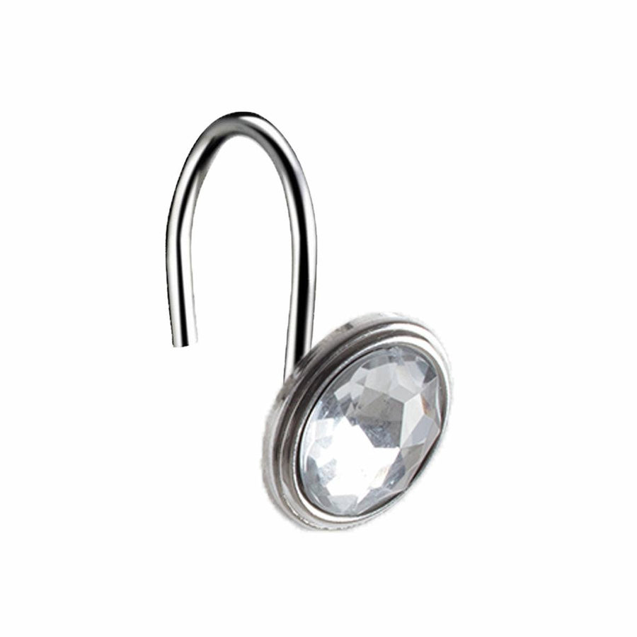 Barelli Exquisite Shower Curtain Rings - 12 Pack - Silver - Durable - SuperSaverAU - view 1