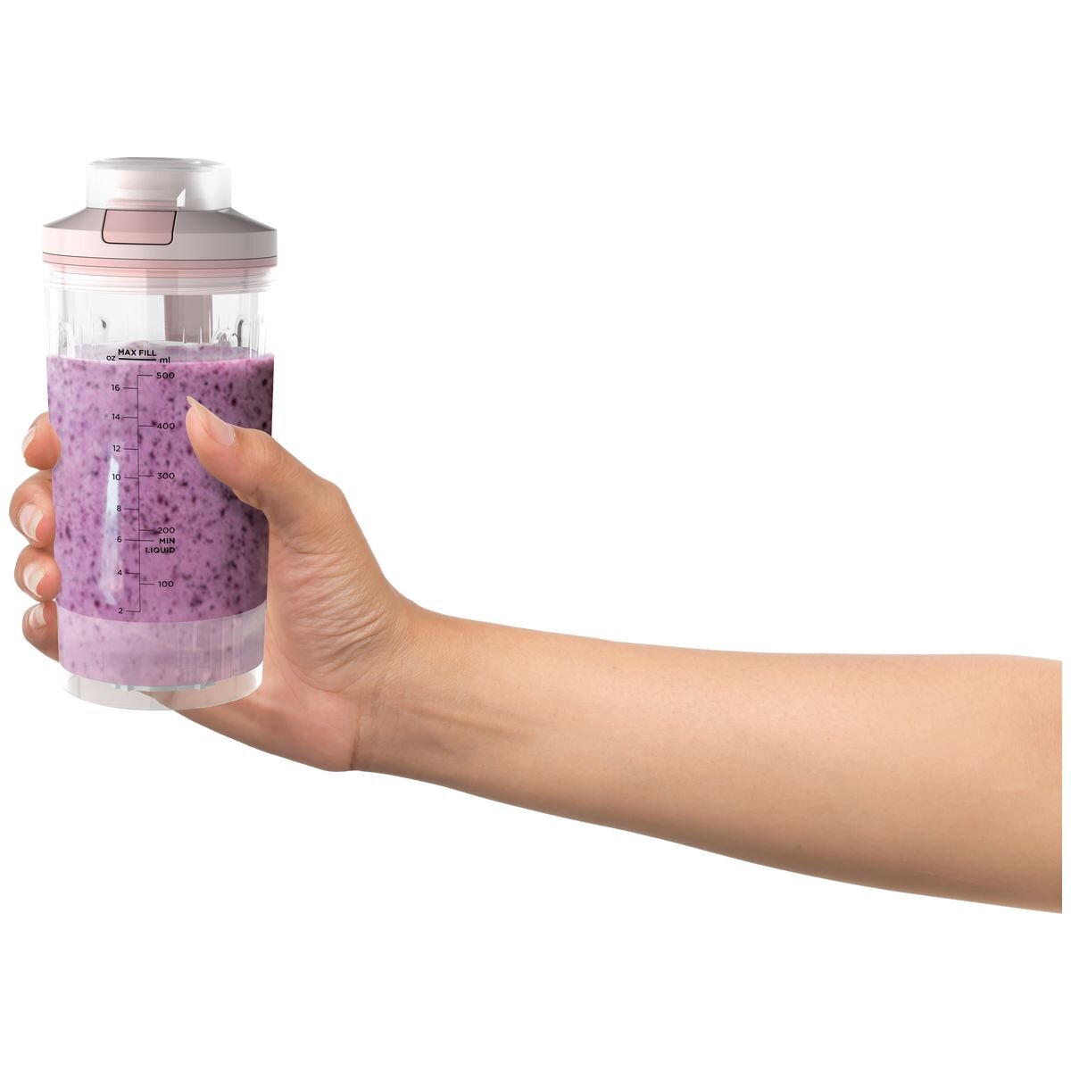 Ninja Blast Max Portable Blender 650ml - Pink - Cordless Auto IQ Programs - BC251PK