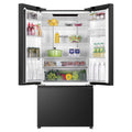 Haier 509L French Door Fridge - Black - Non-Plumbed Water Dispenser - 5 Star Energy - HRF510FHC