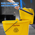 32 Litre Wringer Mop Bucket and Mop Set with Sturdy PP Material for Home Floor Cleaning - view 4