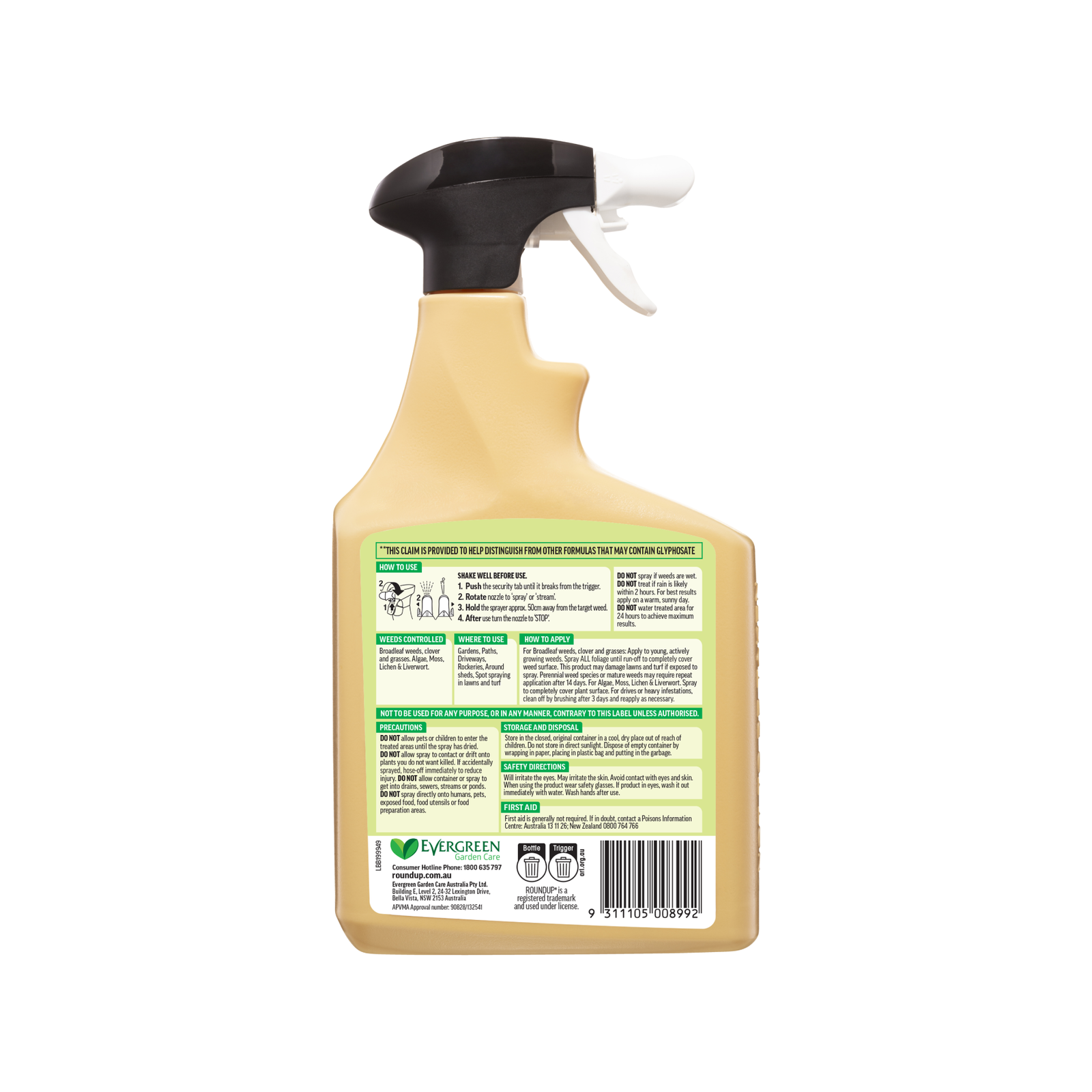 Roundup Natural Weedkiller Ready to Use, 1L