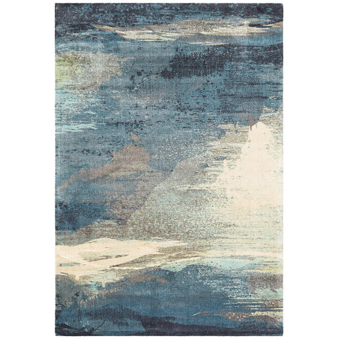 Rug Culture City 563 Blue Rug 160 x 110cm - SuperSaverAU - view 1
