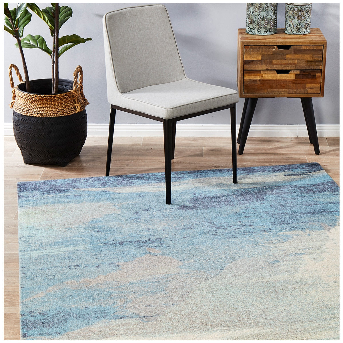 Rug Culture City 563 Blue Rug 280 x 190cm - SuperSaverAU - view 7