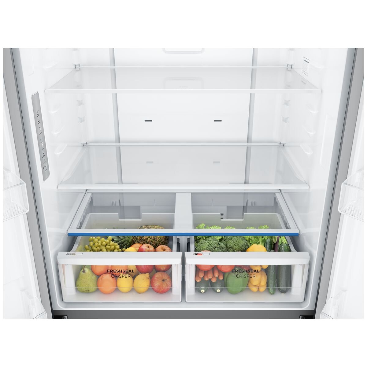 Westinghouse 564L French Door Fridge - Matte Charcoal Black, AutoSense Cooling, Sphere Ice Tray - WQE5700BD