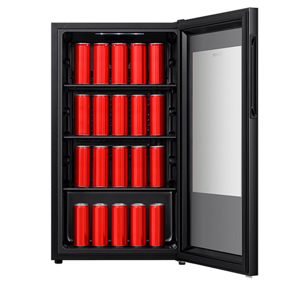 Hisense 91L Beverage Centre - Black Glass, Total NoFrost, Reversible Door, 2 Star Rating - HRBC113