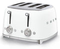 Smeg 50's Style 4 Slice Toaster - White, Six Browning Levels, Independent Slot Control - TSF03WHAU