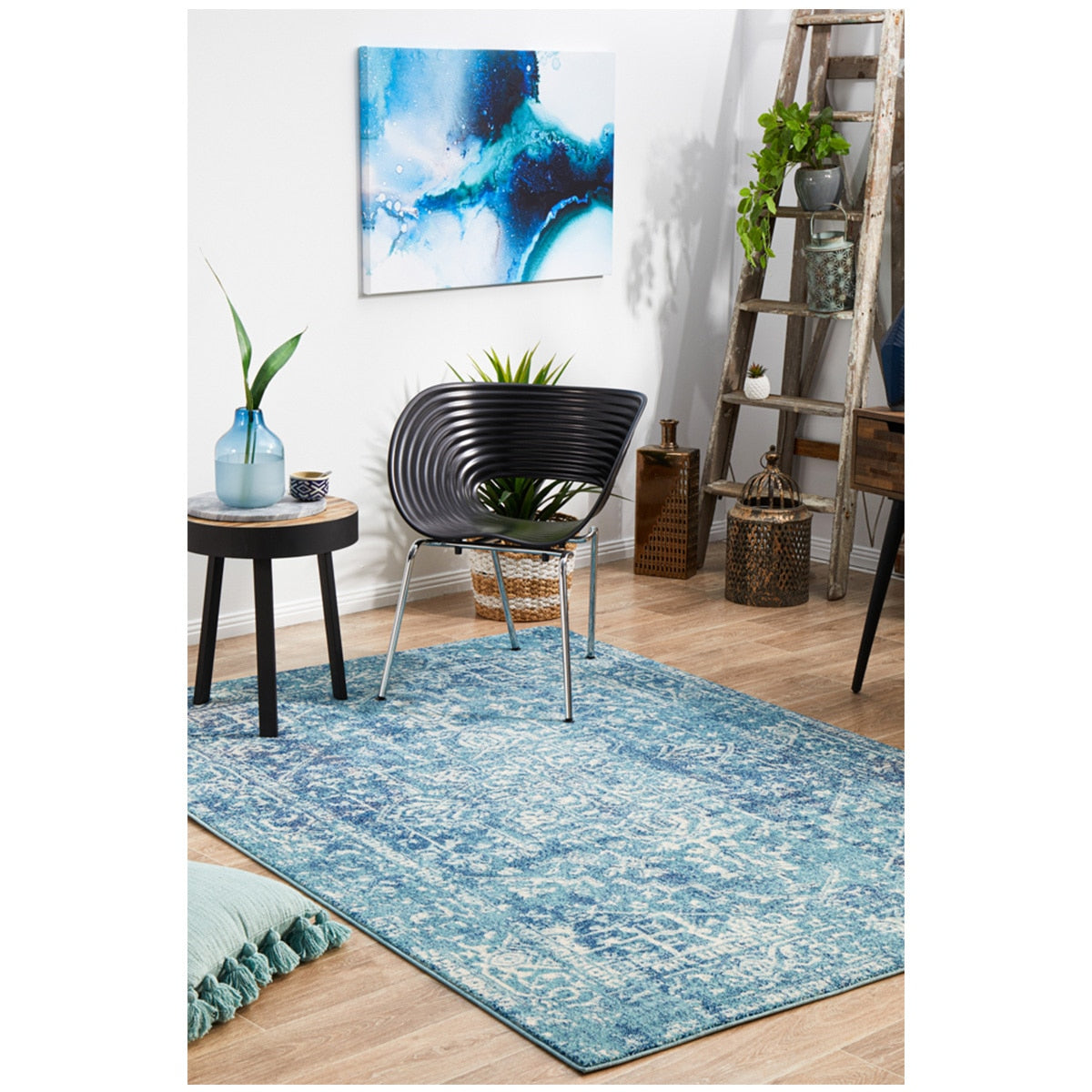 Rug Culture Evoke 253 Blue Indoor Rug 230 x 160cm - SuperSaverAU - view 7