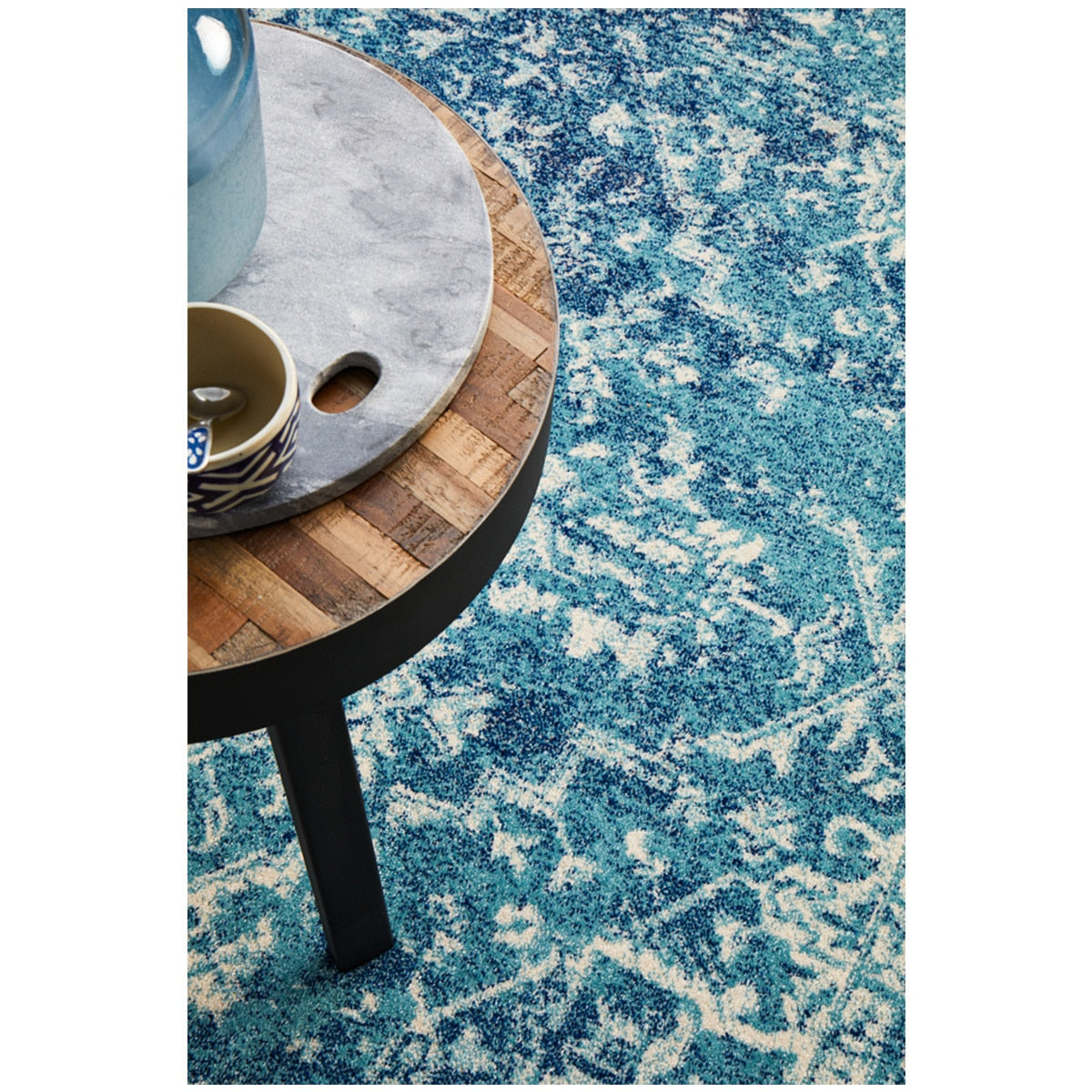 Rug Culture Evoke 253 Blue Indoor Rug 290 x 200cm - SuperSaverAU - view 6