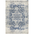 Rug Culture Evoke 253 White/Navy Indoor Rug 400 X 300cm - SuperSaverAU - view 1