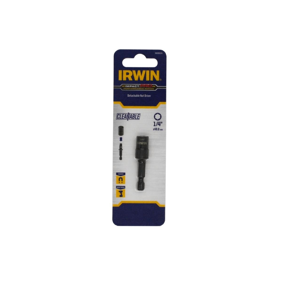 Irwin Detachable Nutsetter - 1/4" - Black - Impact Driver Use - SuperSaverAU - view 1