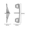 Rolltrak White Plastic Sliding Cavity Door Guide - Wooden Cavity Door