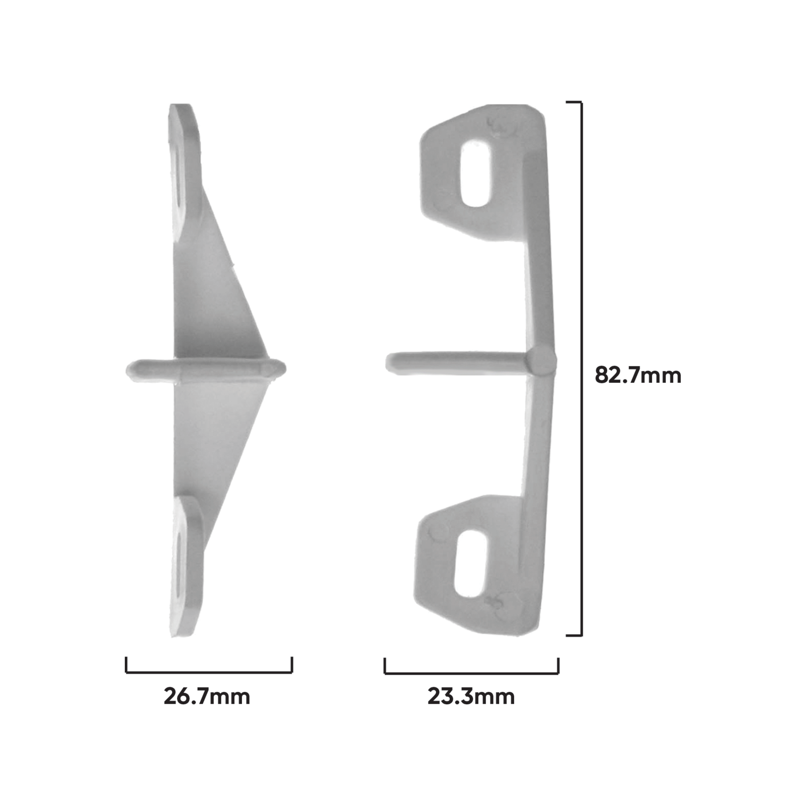 Rolltrak White Plastic Sliding Cavity Door Guide - Wooden Cavity Door