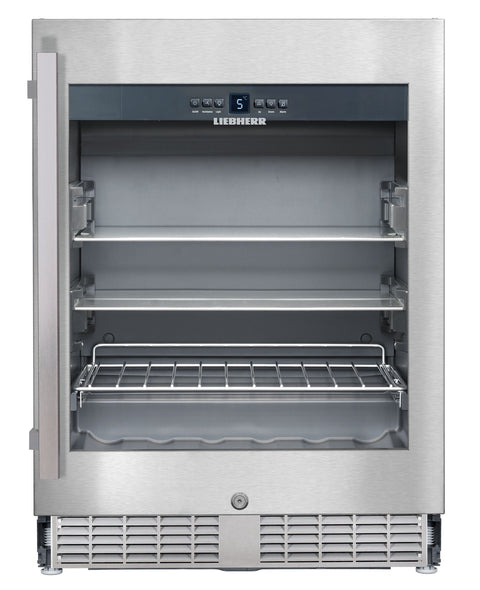 Liebherr 131L Beverage Centre - Stainless Steel, Double Glazed Lockable Glass Door - UKES1752RH-21