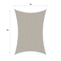 Coolaroo Shade Sail - 5 x 3m - Shell - Commercial Grade - 95% UV Block - SuperSaverAU - view 3
