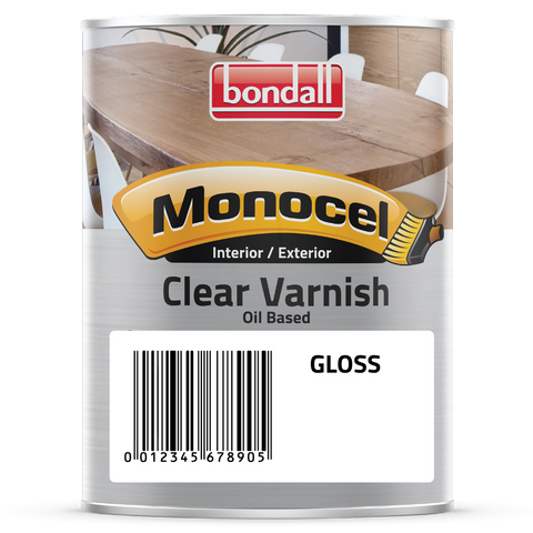 Bondall Clear Gloss Monocel Timber Varnish 250ml Polyurethane Durable - SuperSaverAU - view 1