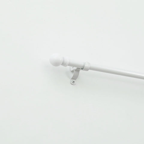 Windoware 50mm White Single Stayed Curtain Rod Bracket - Metal, 2 Pack