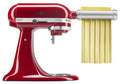 KitchenAid 3 piece pasta roller attachment - stainless steel, spaghetti and fettuccine cutters - KSMPRA