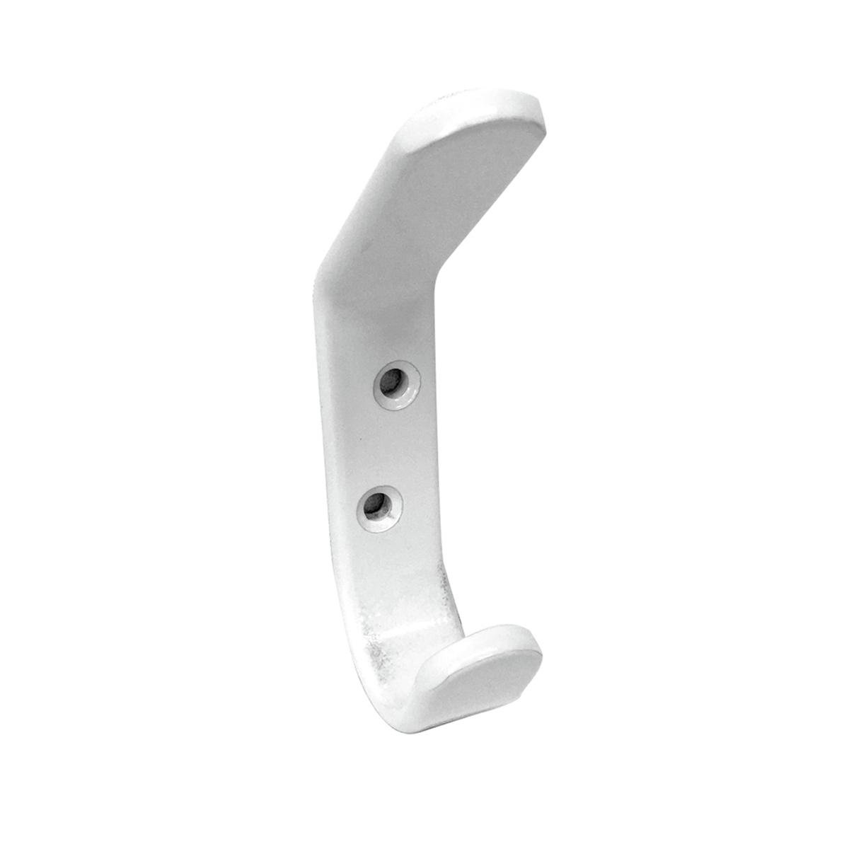 Adoored Double White Beau Deco Hook - 100mm Aluminium - Durable Design - SuperSaverAU - view 1
