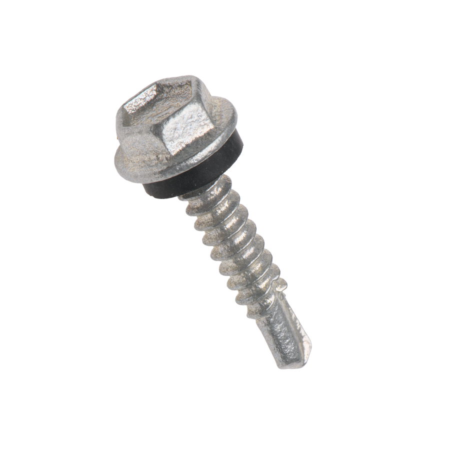 Buildex 10G x 25mm Class 4 Metal Cladding TEKS Screws with Seal - 50 Pack