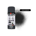 White Knight Squirts 310g Black Satin Spray Paint - Indoor/Outdoor