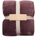 Amari Luxury Velvet Throw 152cm x 177cm Light Brown Oversize Warm Cozy Plush 600 gsm - SuperSaverAU - view 4