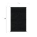 Coolaroo Shade Sail - 2.4m x 3.6m - Graphite - Heatshield Technology - UV Protection - SuperSaverAU - view 4