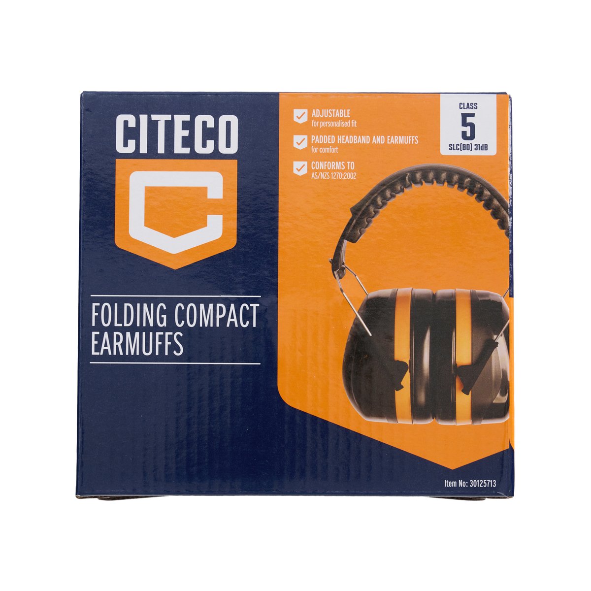 Citeco Heavy Duty Earmuffs - Class 5 Hearing Protection - 31dB - 98mm x 190mm x 160mm - SuperSaverAU - view 2