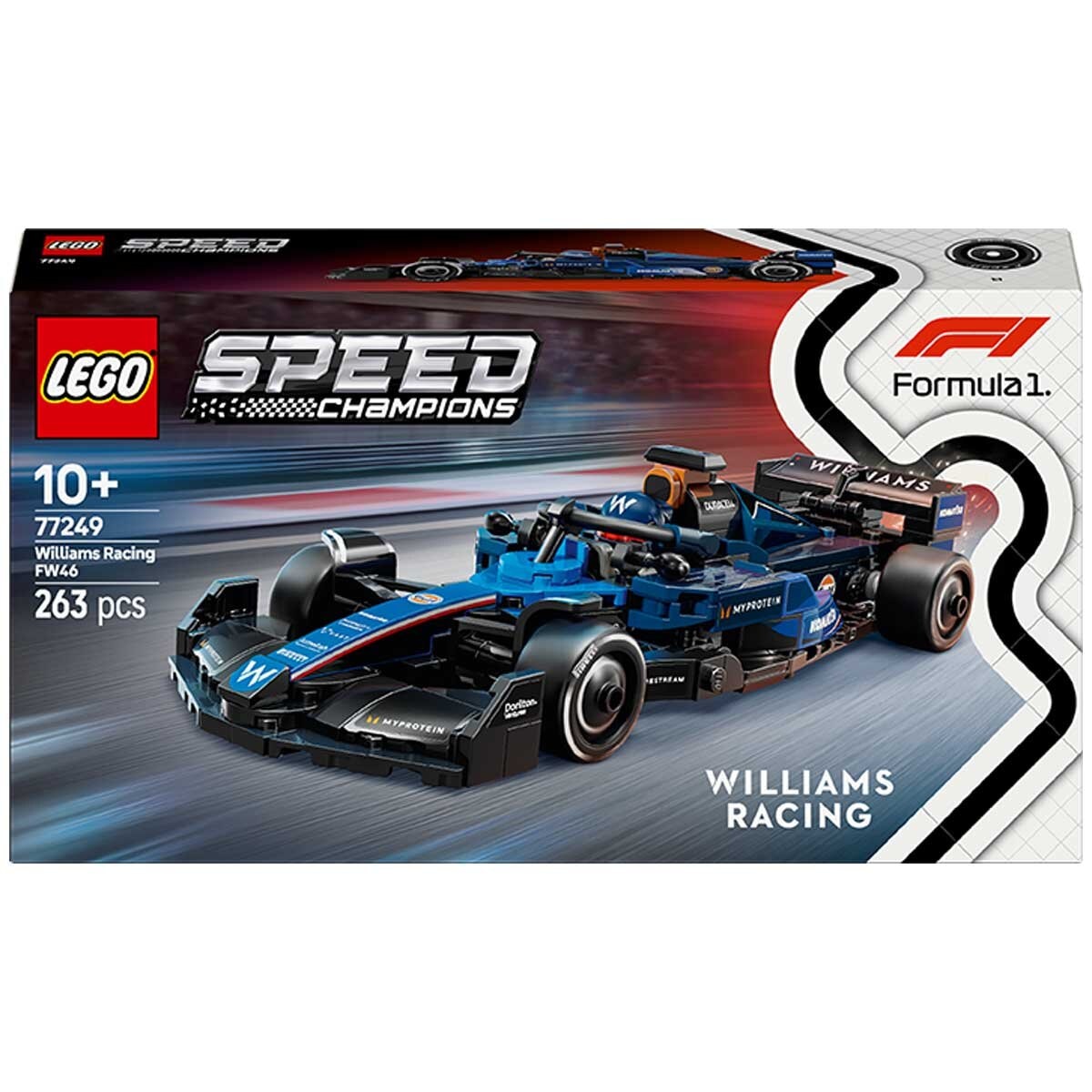 LEGO Speed Champions Williams Racing FW46 F1 Race Car 77249 - SuperSaverAU - view 10