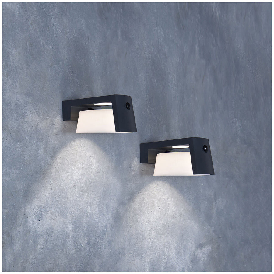 Lutec Solar Motion Wall Light 2 Pack - SuperSaverAU - view 1