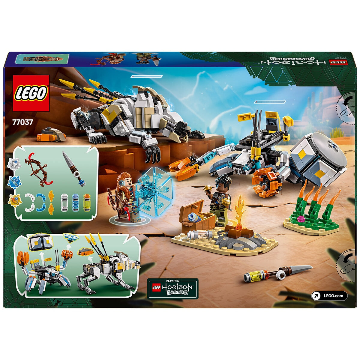 LEGO Horizon Adventures Aloy & Varl vs. Shell-Walker & Sawtooth Toy 77037 - SuperSaverAU - view 10