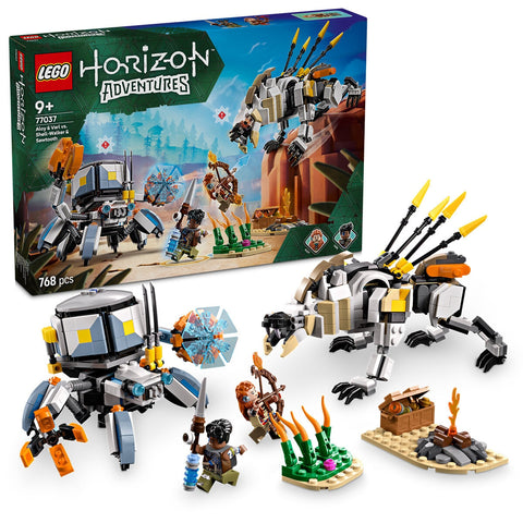 LEGO Horizon Adventures Aloy & Varl vs. Shell-Walker & Sawtooth Toy 77037 - SuperSaverAU - view 1