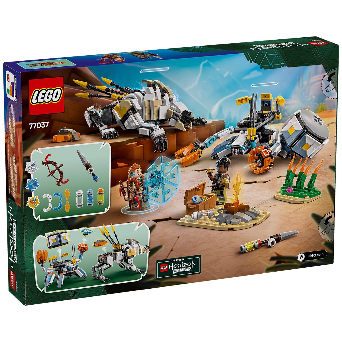 LEGO Horizon Adventures Aloy & Varl vs. Shell-Walker & Sawtooth Toy 77037