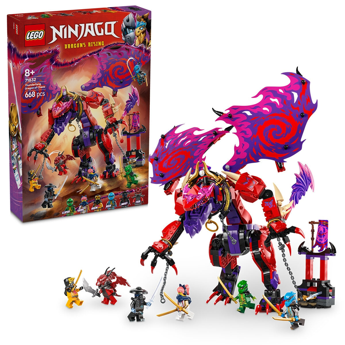 LEGO NINJAGO Thunderfang Dragon of Chaos Ninja 71832