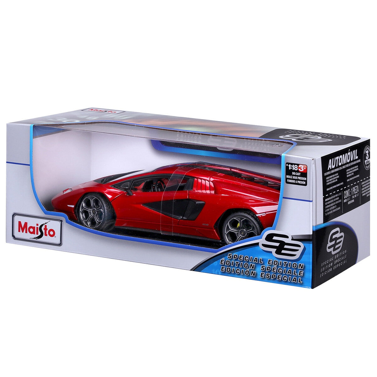 Maisto 1:18 Die Cast Cars Lamborghini Countach - SuperSaverAU - view 3