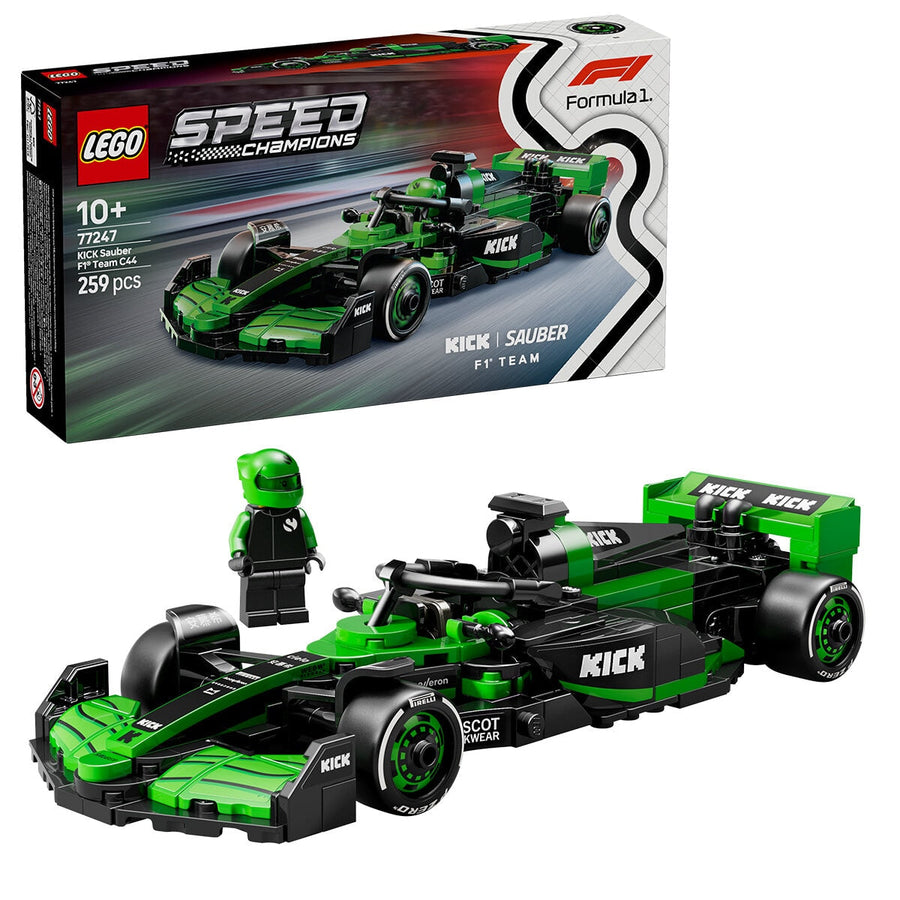 LEGO Speed Champions KICK Sauber F1 Team C44 Race Car 77247 - SuperSaverAU - view 1