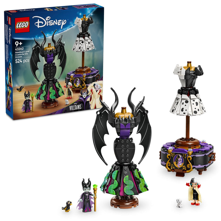 LEGO Disney Villains Maleficent’s and Cruella De Vil’s Dresses 43262 - SuperSaverAU - view 1