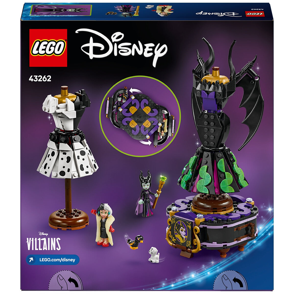 LEGO Disney Villains Maleficent’s and Cruella De Vil’s Dresses 43262 - SuperSaverAU - view 8