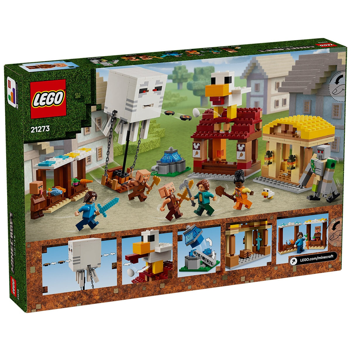 LEGO Minecraft The Ghast Balloon Village Attack 21273