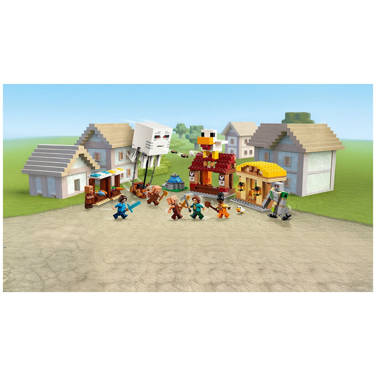 LEGO Minecraft The Ghast Balloon Village Attack 21273