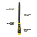 Kango 200mm Half Round Cabinet Bastard Cut Rasp - Tempered Steel - Black - SuperSaverAU - view 2