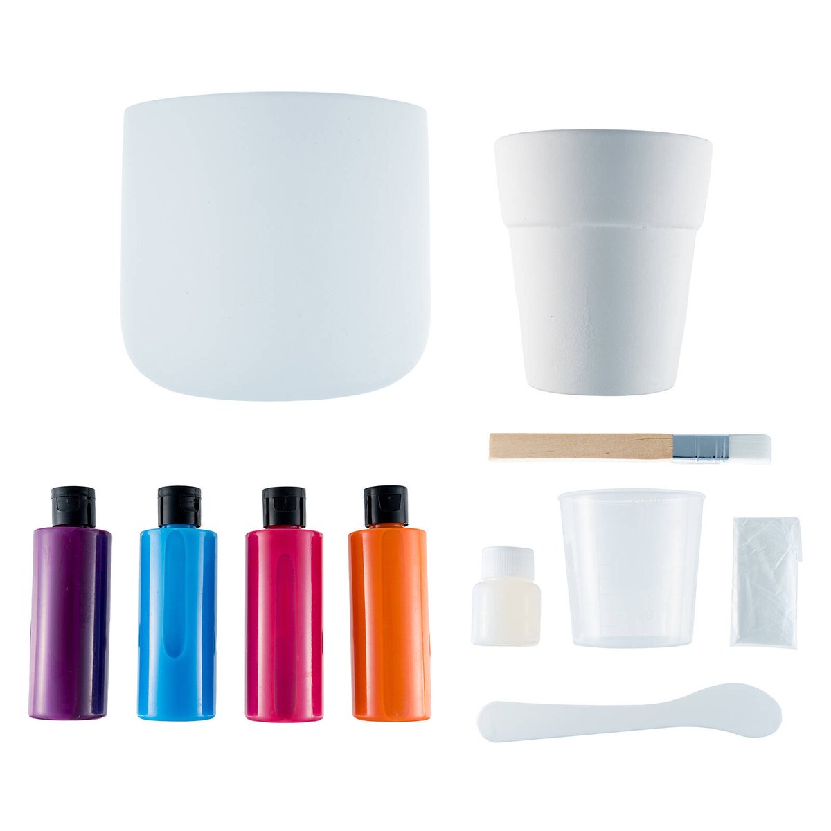 Crafted Paint Your Own Pot 2 Pack - 15cm Daisy Hiking Trail Kit - SuperSaverAU - view 2