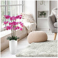 CG Hunter 1.2M Pink Artificial Phalaenopsis Orchid Arrangement - Modern Planter, Indoor Use - SuperSaverAU - view 1