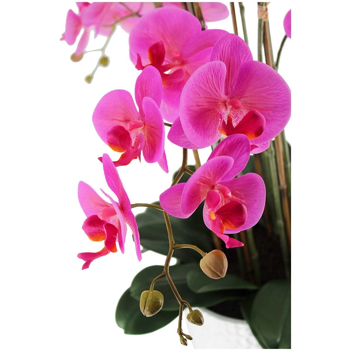 CG Hunter 1.2M Pink Artificial Phalaenopsis Orchid Arrangement - Modern Planter, Indoor Use - SuperSaverAU - view 3