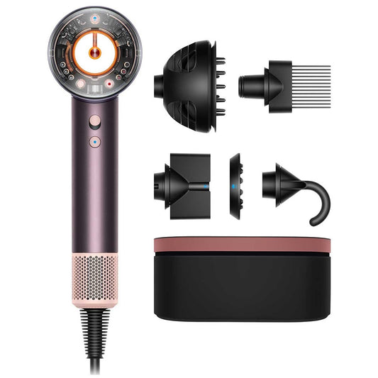 Dyson Supersonic Nural Hair Dryer Jasper Plum 599013-01 | Scalp Protection, Intelligent Styling, Wave + Curl Diffuser