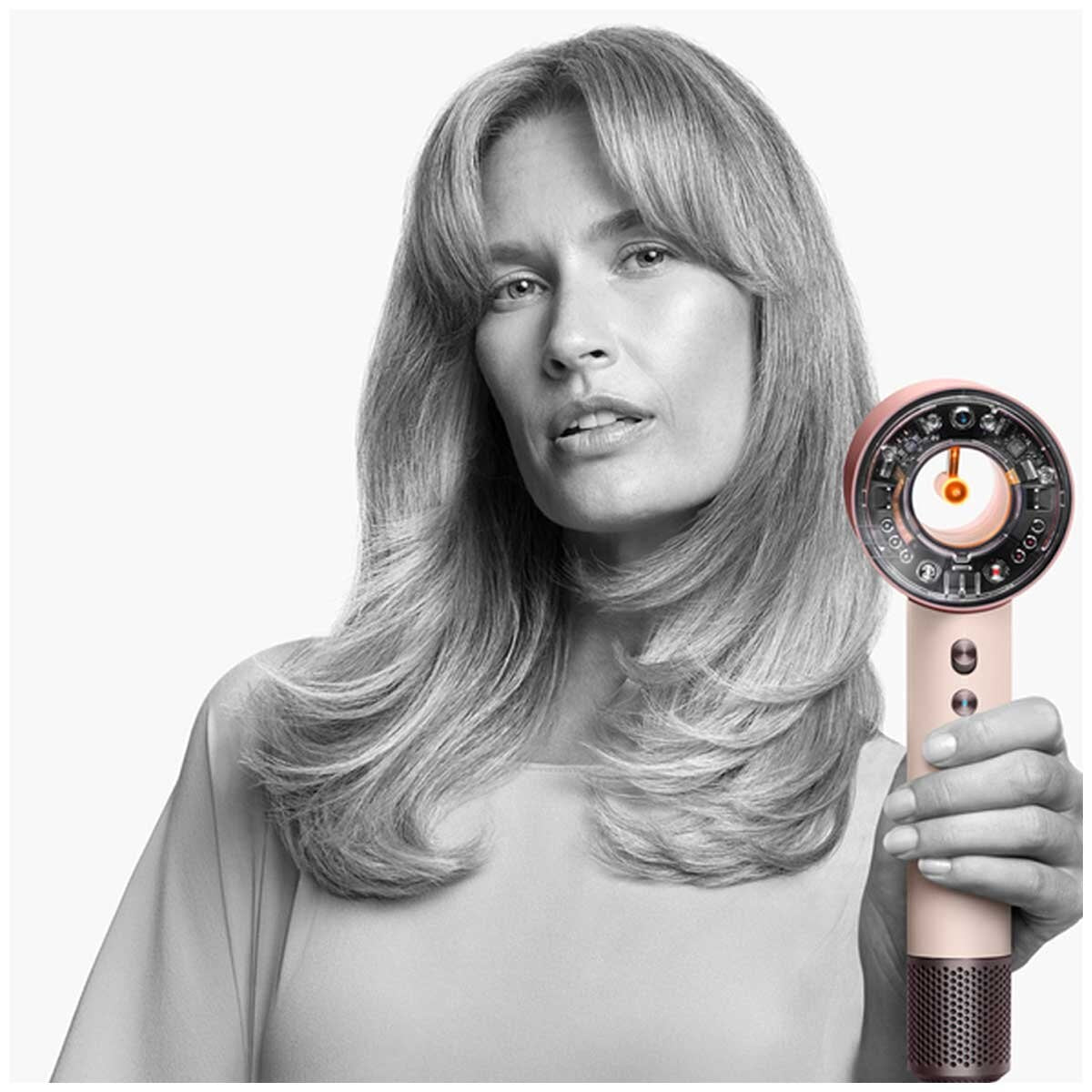 Dyson Supersonic Nural Ceramic Pink And Rose Gold Hair Dryer 598979-01 | Scalp Health Protection, Fast Drying, Intelligent Styling