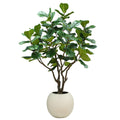 CGH Artificial Fiddle Leaf Fig Tree 2.4M Lifelike Realistic Appearance High-Quality Artisan Planter Indoor Use - SuperSaverAU - view 3