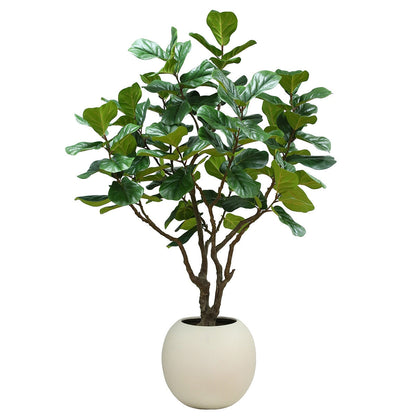 CGH Artificial Fiddle Leaf Fig Tree 2.4M Lifelike Realistic Appearance High-Quality Artisan Planter Indoor Use
