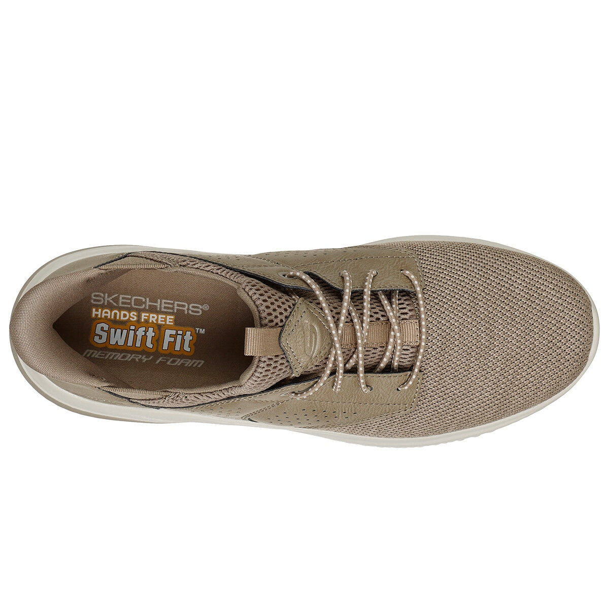 Skechers Men's Delson Tan AU 11 Shoe - Air-Cooled Memory Foam, Flexible Outsole